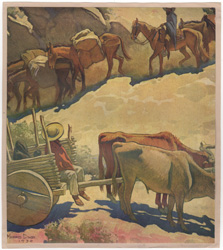 maynard dixon mexican cart